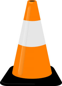 cones de sinalização